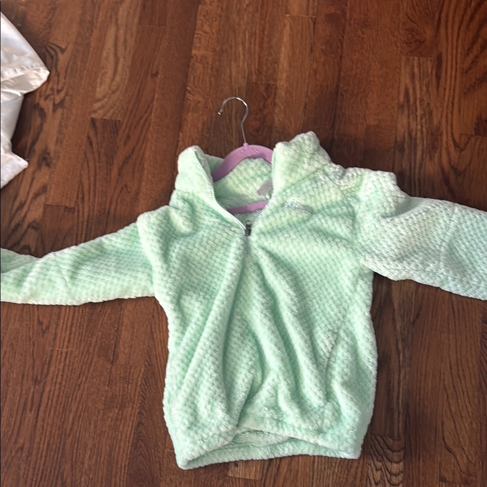 Kids Mint Green Fleece Pullover
